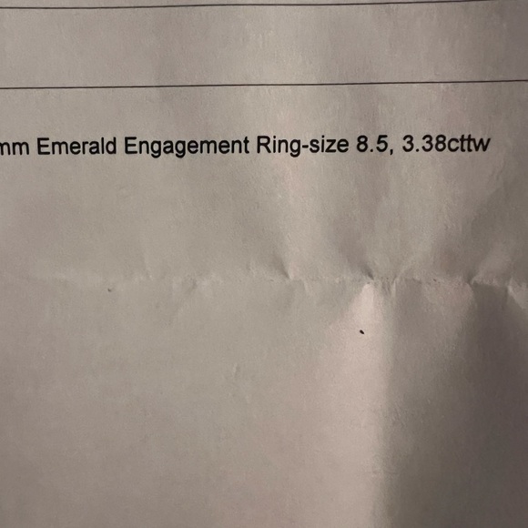 COPY - Charles & Colvard Emerald Forever One Moissanite
Engagement Ring - Picture 6 of 9